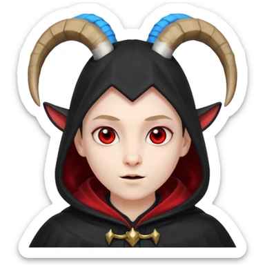 People with goat horn sticker