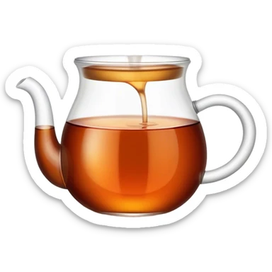 Cinematic Realistic Turkish Tea Pop Culture Emoji, featuring an inviting portrayal of a steaming glass of Turkish tea rendered with rich textures and warm, convivial lighting. sticker