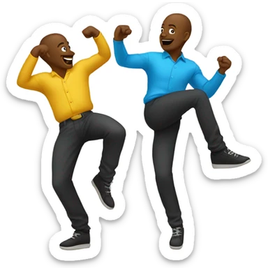 two gay men twerking   sticker