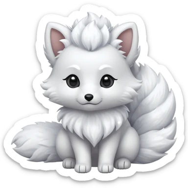 Alolan vulpix (all white) sticker