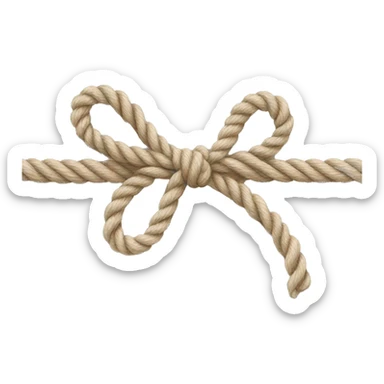 bow made of rope sticker