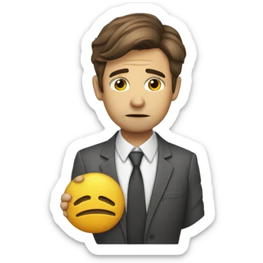 sad busy season accountant  sticker