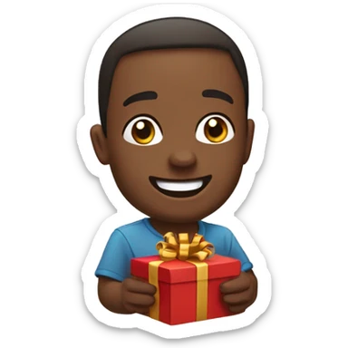 It is  used when someone receives an unexpected gift, achieves something amazing, or is simply overflowing with happiness! sticker