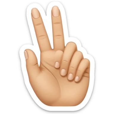 I want an emoji that looks like these👌🏻🤏🏻but i want that the the middle vinger touches the tumb and the other vingers dont. sticker