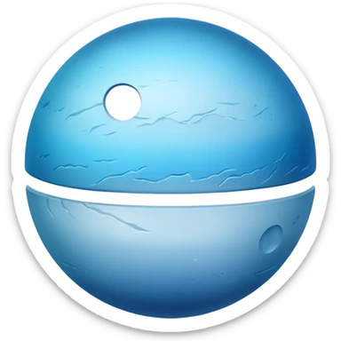 gradient pluto planet with ring sticker