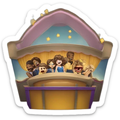 A movie theater sticker