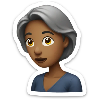 woman looking at a will sticker