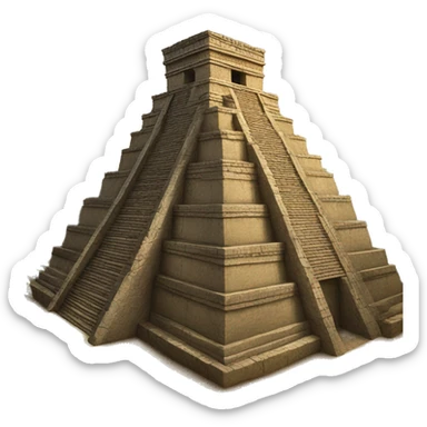 Mayan temple  sticker