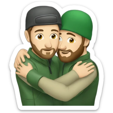 russian hugs chechen sticker