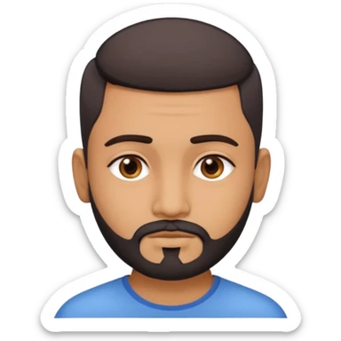 Indian man 25 years old fade hair cut no beared  sticker