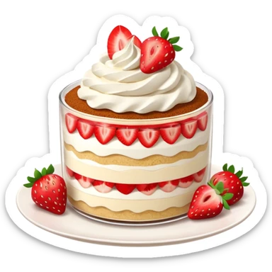 strawberry tiramisu  sticker