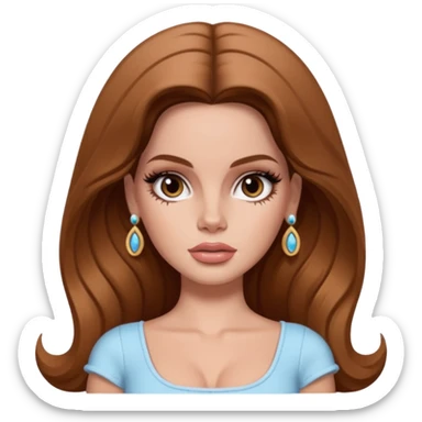 lana del rey as pretty bratz baddie sticker