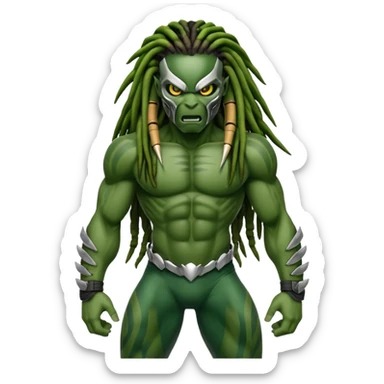 The predator from the movie  sticker