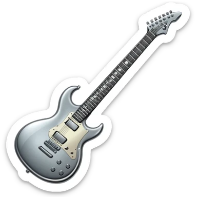 heavy metal guitar sticker