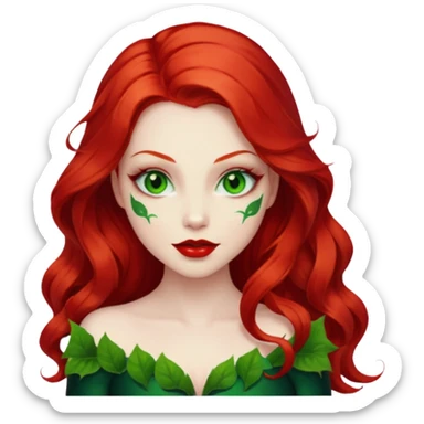 poison ivy face sticker