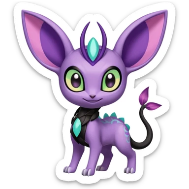 Meloetta-Espeon-Spyro-Toothless-Stitch-Pokémon-Fakémon-creature-hybrid sticker