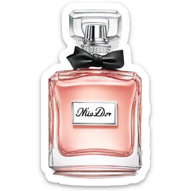 miss dior perfume bottle  sticker