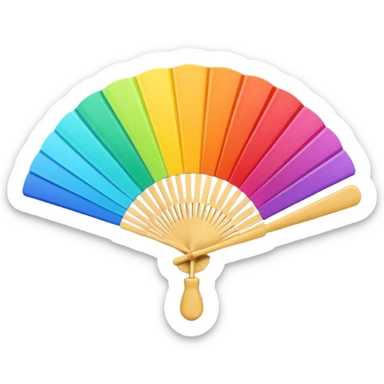 3D fan colour swatch sticker