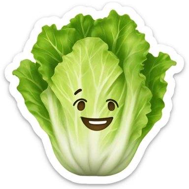 lettuce with happy face sticker