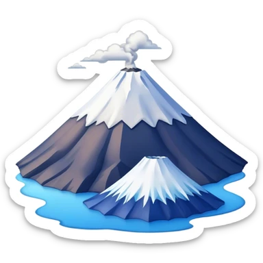 Cinematic Realistic Mount Fuji Emoji  sticker