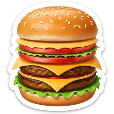 Kapibara burger sticker