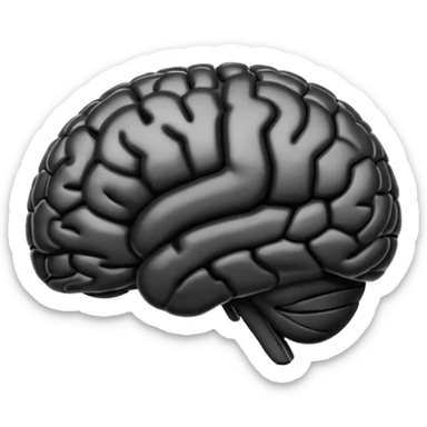 A full black brain emoji i can put in my bio sticker