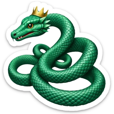 crowned serpent sticker
