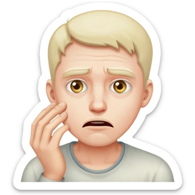 Guy Searching Solution desperate sticker