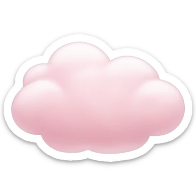 Light pink cloud sticker