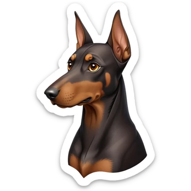 cinematic-noble-doberman-portrait-emoji,-poised-and-regal,-with-a-strong,-athletic-build-and-a-lustrous,-well-groomed-black and tan fur,-deep-set-soulful-brown-eyes,-simplified-yet-sharp-and-sophisticated-features,-highly-detailed, sticker