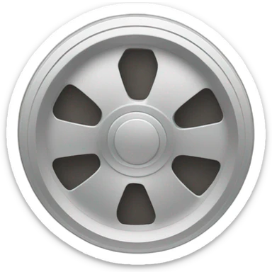 wheel with a stop sign sticker