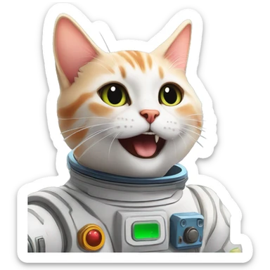 ded creativity and community engagement, propelling us towards a new horizon of interactive entertainment. MakeUsing the name tag anomaly in the sticker with a cat in space  sticker