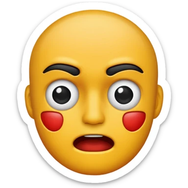 Punched in the face sticker