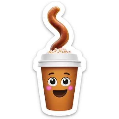 Dunkin Donuts hot cups sticker