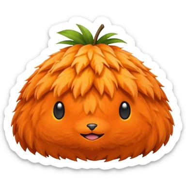 Kapibara fruit cap sticker