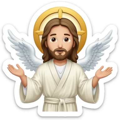 jesus fly to the heaven sticker