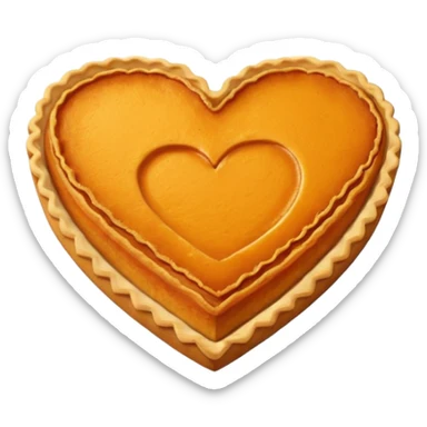 Pumpkin Pie Heart sticker