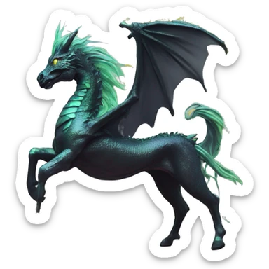 420 .Zombie_ Vaporwave black holographic oilslick zombie dragon unicorn smoking yellow caution tape hemp leaves unicorn Pegasus hemp plants sticker