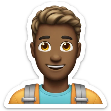 Gay Guy with braces  sticker