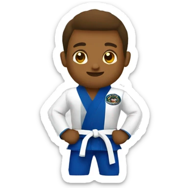 Jiu jitsu faixa marrom  sticker