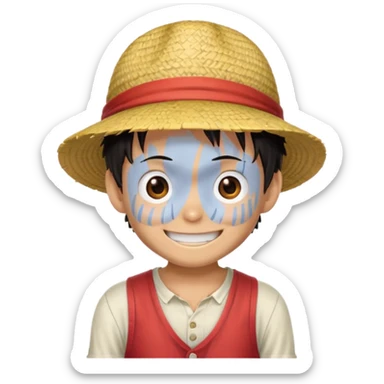 One peace lufi sticker