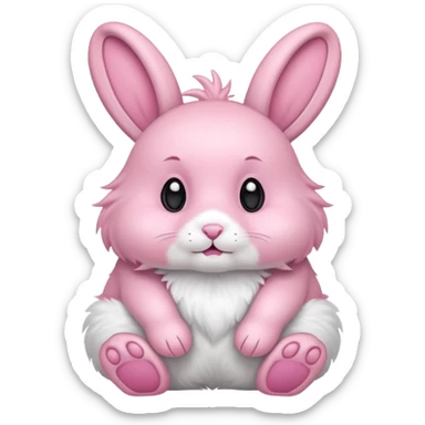 Conejo rosado  sticker