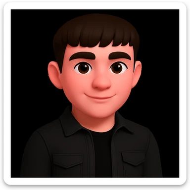 Make the skin color of the young man more pinkish, do not change anything else, keep the style and all details as they are. The original style should be preserved exactly as in the reference image. sticker