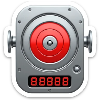 Moving target board with blinking light sticker