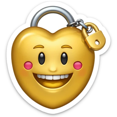 Emoji con dientes de oro y cadenas de oro sticker