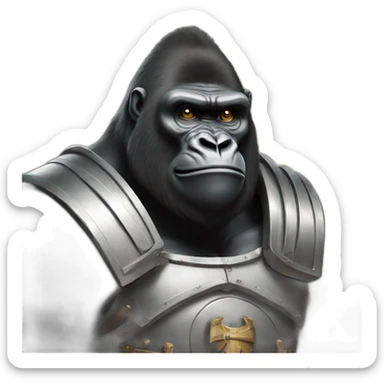 Crusader Christian Big Gorilla sticker