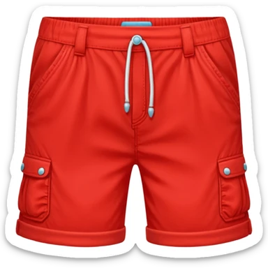 capri short red sticker