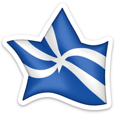 Create emoji bandeira do Pará Red background, wide white diagonal stripe top-left to bottom-right, blue five-pointed star centered on the stripe. Clean and symmetrical. sticker