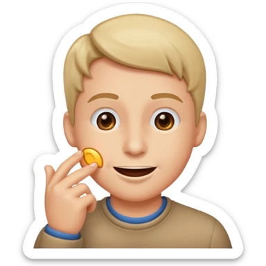 Looking around whistling  sticker