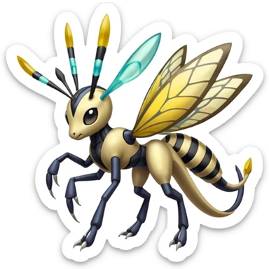 Meloetta-Beedrill-Manectric-Palkia-Cresselia-fusion sticker